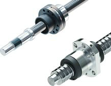 PGM Reball Ballscrews from Boch Rexroth one with rotating Ball Nut and one with Flange Ball Nut